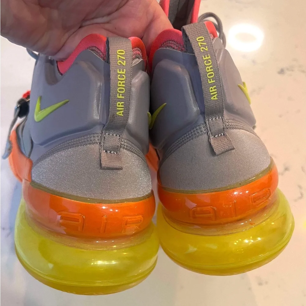 Nike Air Forcé 270 Men’s SZ.13 Sherbert Gray/Orange Shoes AH6772-007 New_8